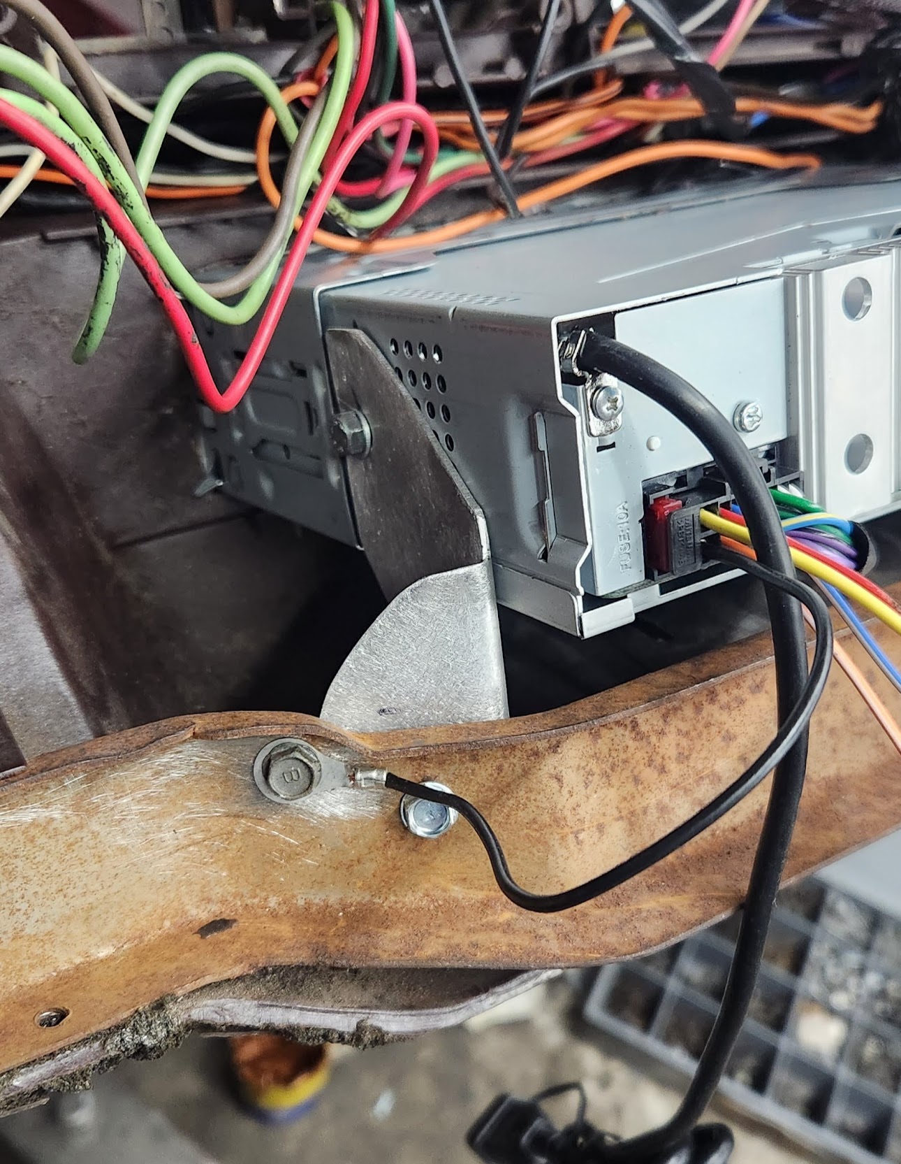 78-81 TA Aftermarket Radio Support Bracket